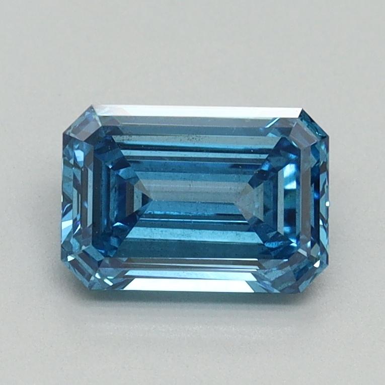 1.08 Ct. Fancy Vivid Blue Emerald Lab Grown Diamond