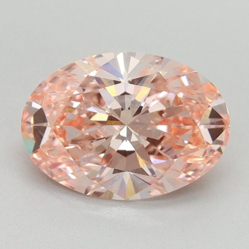 2.02 Ct. Fancy Vivid Pink Oval Lab Grown Diamond