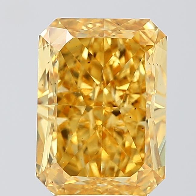 4.03 Ct. Fancy Vivid  Yellow Radiant Lab Grown Diamond