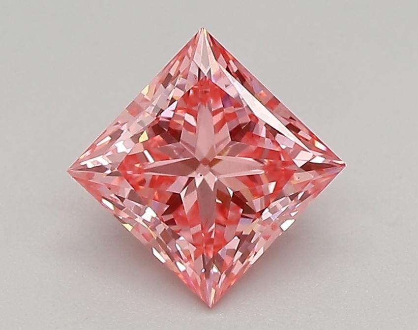 0.95 Ct. Fancy Vivid Pink Princess Lab Grown Diamond
