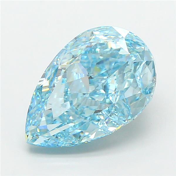 3.50 Ct. Fancy Vivid Blue Pear Lab Grown Diamond