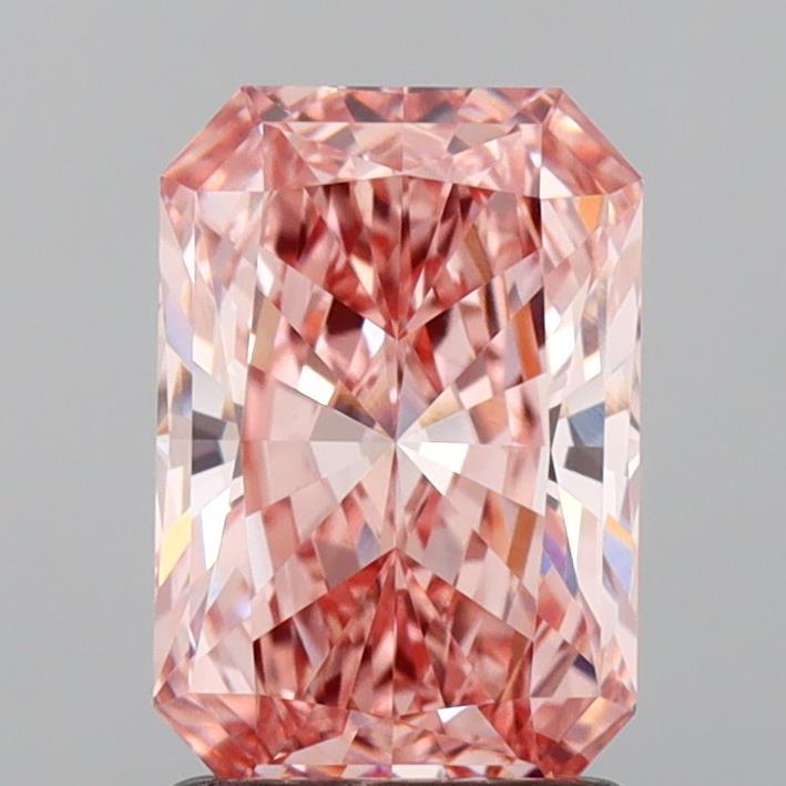 1.54 Ct. Fancy Intense Pink Radiant Lab Grown Diamond