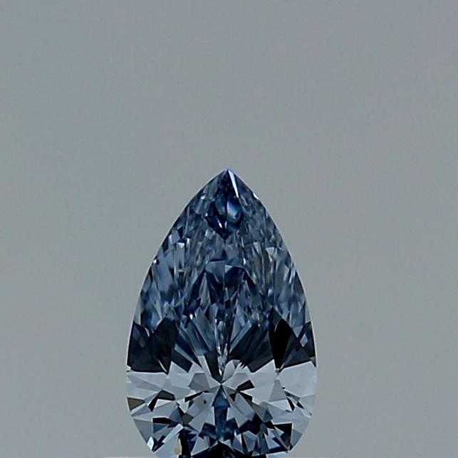 0.37 Ct. Fancy Intense Blue Pear Lab Created Diamond