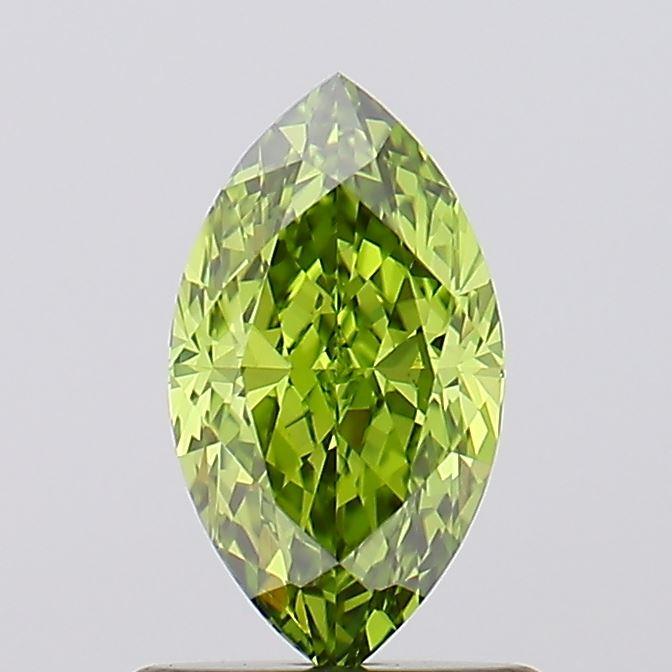 0.93 Ct. Fancy Vivid Green Marquise Lab Grown Diamond