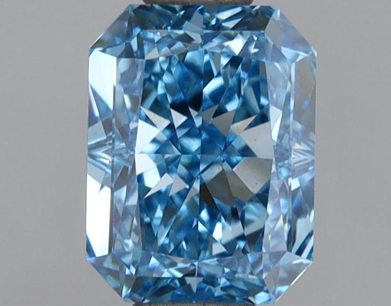 1.56 Ct. Fancy Vivid Blue Radiant Lab Grown Diamond