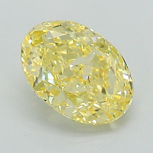 1.12 Ct. Fancy Intense Yellow Oval Lab Grown Diamond