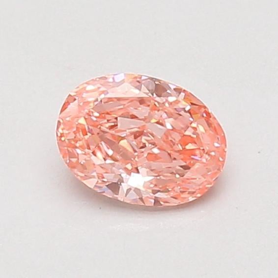 0.57 Ct. Fancy Vivid Pink Oval Lab Grown Diamond