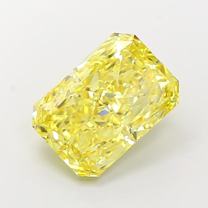 5.58 Ct. Fancy Vivid Yellow Radiant Lab Grown Diamond
