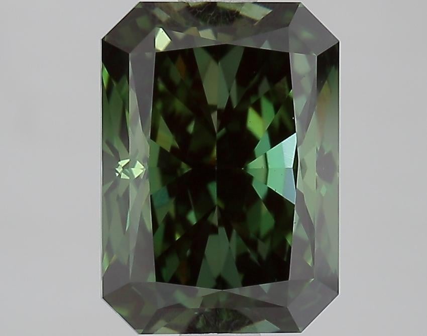 2.37 Ct. Fancy Deep Green Radiant Lab Grown Diamond