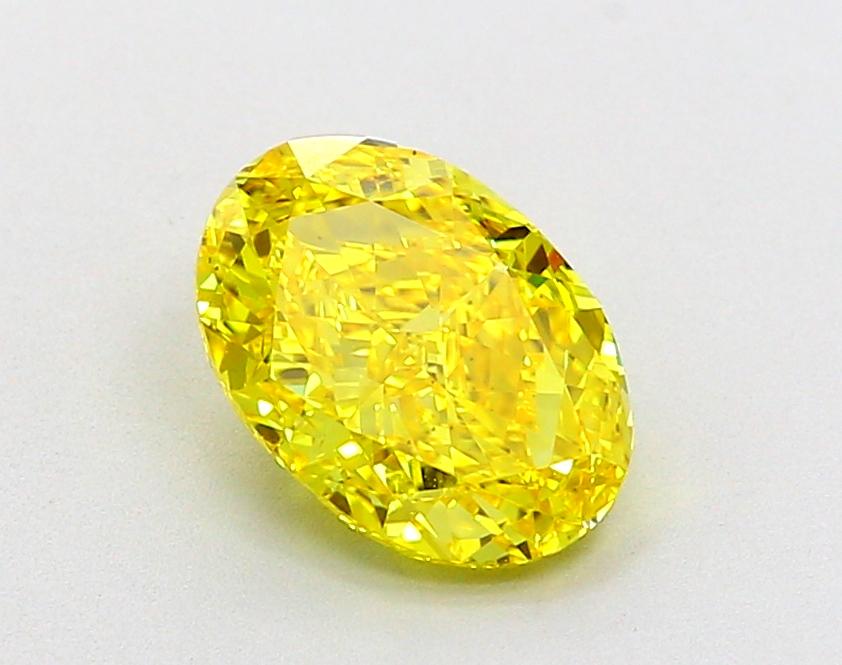 2.04 Ct. Fancy Vivid Yellow Oval Lab Grown Diamond
