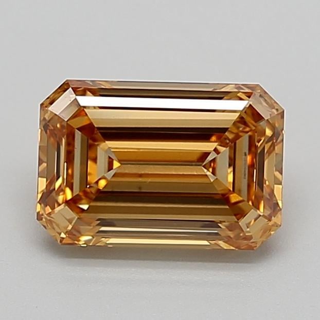 2.01 Ct. Fancy Intense Brownish Yellow Emerald Lab Grown Diamond