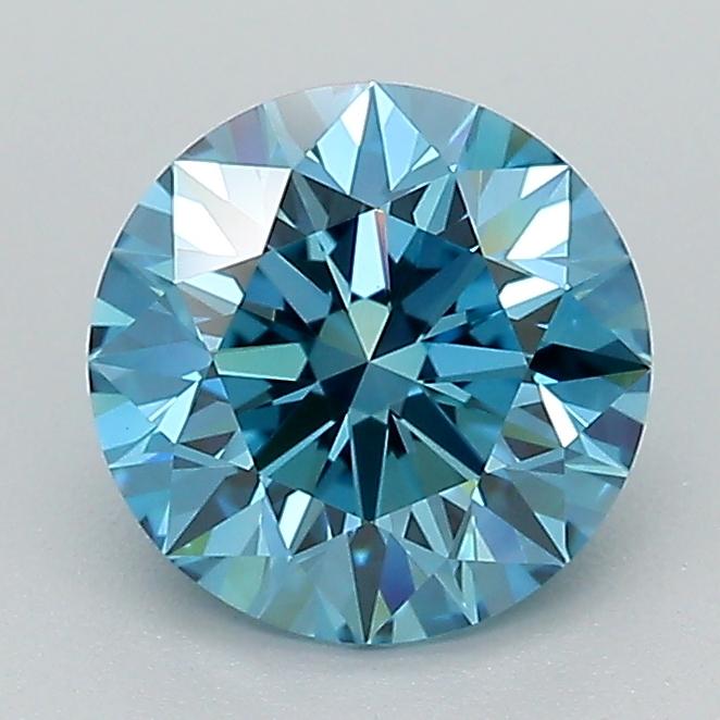 1.51 Ct. Fancy Vivid Blue Round Lab Grown Diamond