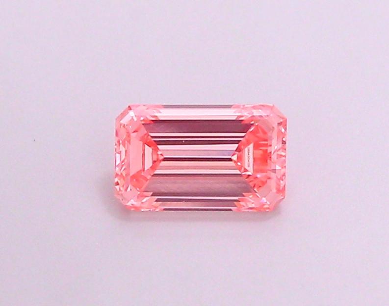 1.02 Ct. Fancy Vivid  Pink Emerald Lab Grown Diamond