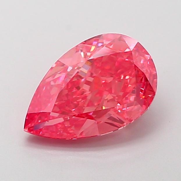 2.01 Ct. Fancy Vivid  Pink Pear Lab Grown Diamond