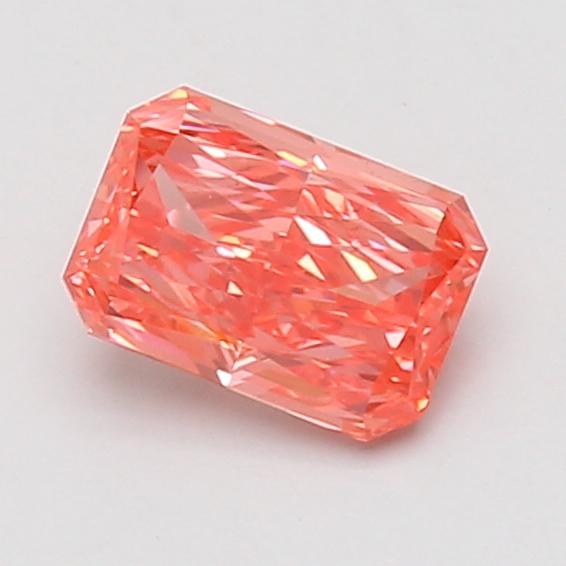 0.89 Ct. Fancy Vivid Pink Radiant Lab Grown Diamond