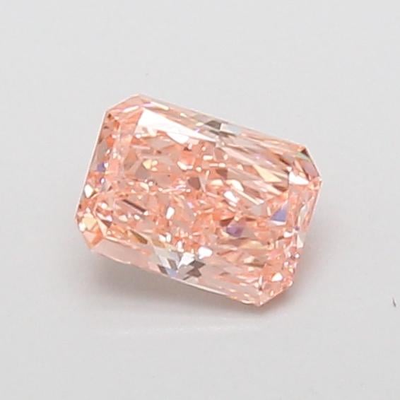 0.57 Ct. Fancy Vivid Pink Radiant Lab Grown Diamond