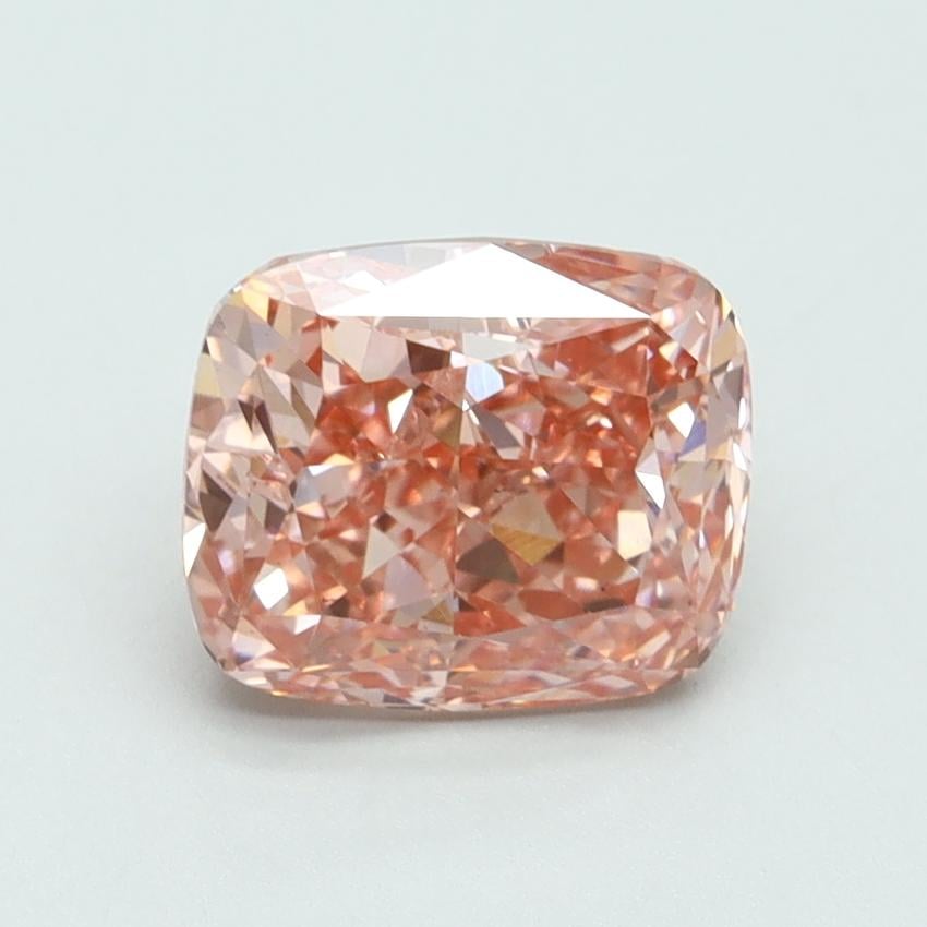 2.39 Ct. Fancy Vivid Pink Cushion Lab Grown Diamond