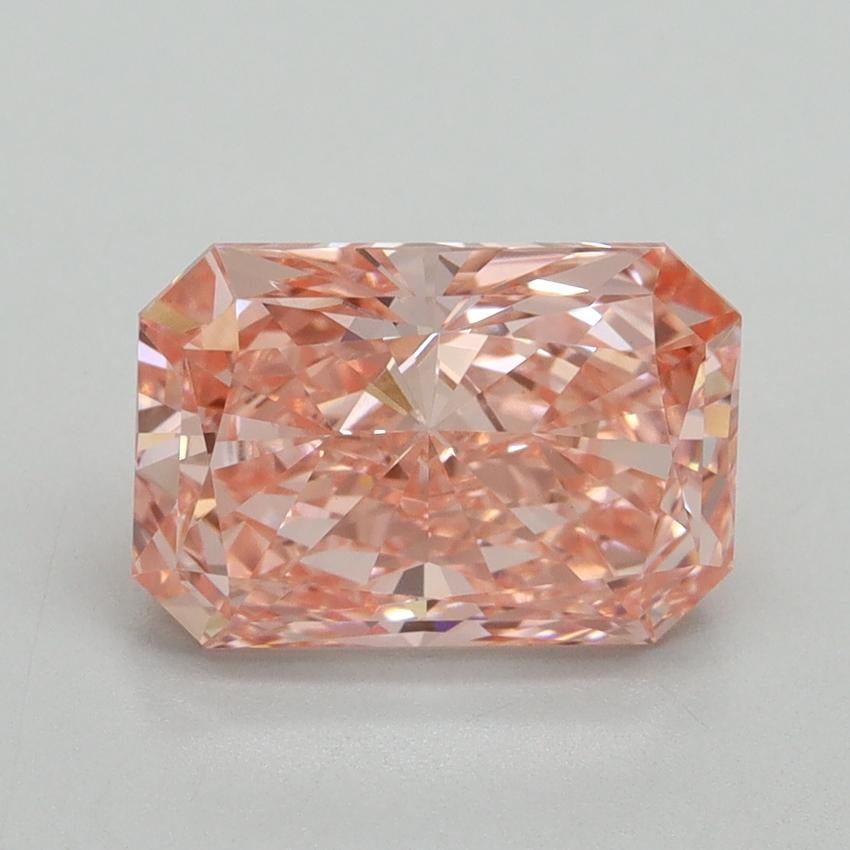 2.56 Ct. Fancy Vivid Pink Radiant Lab Grown Diamond