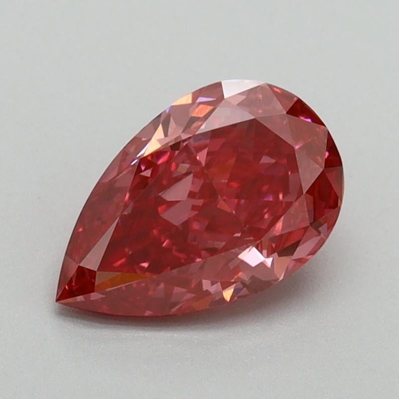 1.13 Ct. Fancy Vivid Red Pear Lab Grown Diamond