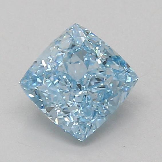 1.10 Ct. Fancy Vivid Blue Cushion Lab Grown Diamond