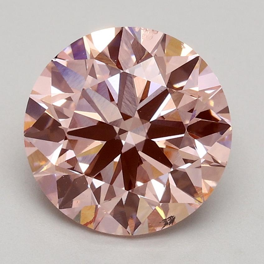 2.03 Ct. Fancy Intense Pink Round Lab Grown Diamond