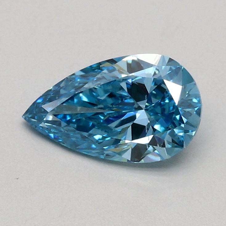 0.50 Ct. Fancy Vivid Blue Pear Lab Grown Diamond