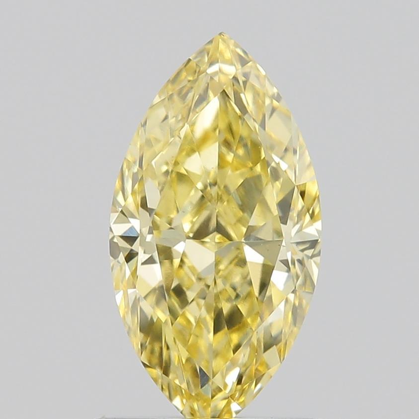 0.88 Ct. Fancy Intense  Yellow Marquise Lab Grown Diamond