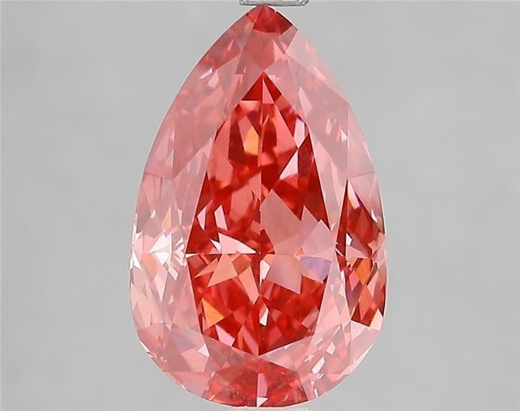 3.06 Ct. Fancy Vivid Pink Pear Lab Grown Diamond