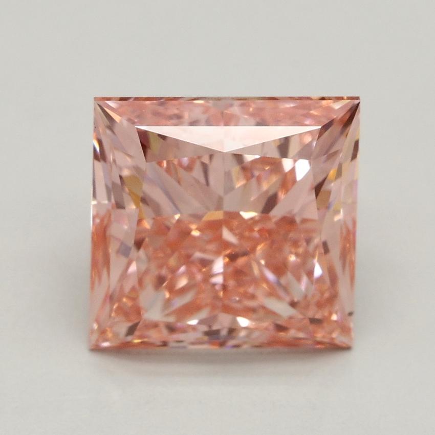 3.04 Ct. Fancy Intense Pink Princess Lab Grown Diamond