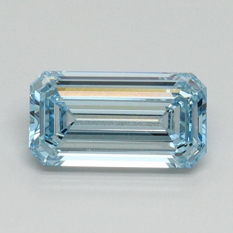 1.04 Ct. Fancy Intense Blue Emerald Lab Grown Diamond