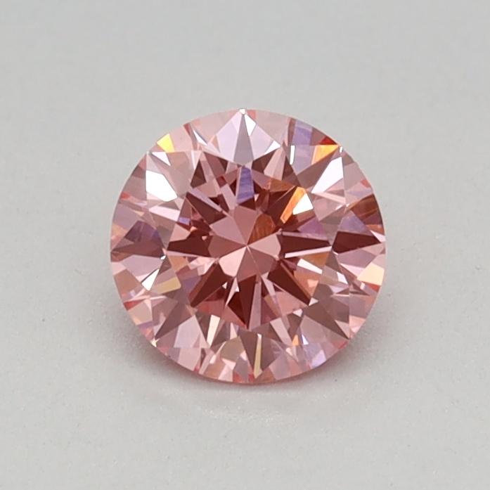 0.36 Ct. Fancy Vivid Pink Round Lab Grown Diamond