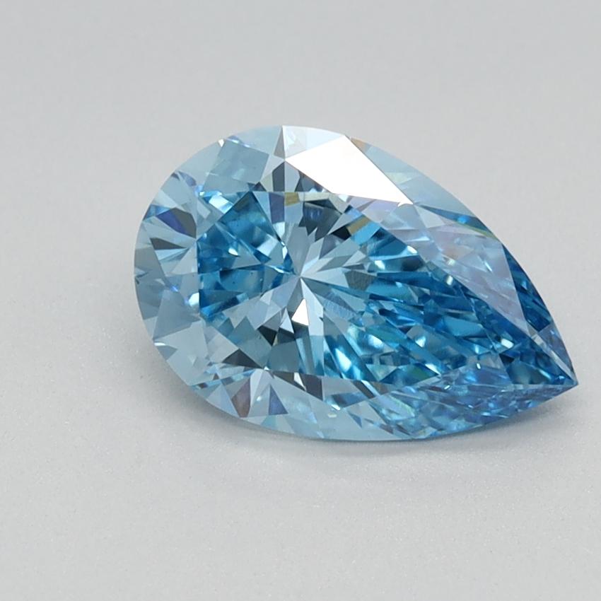 1.10 Ct. Fancy Vivid Blue Pear Lab Grown Diamond