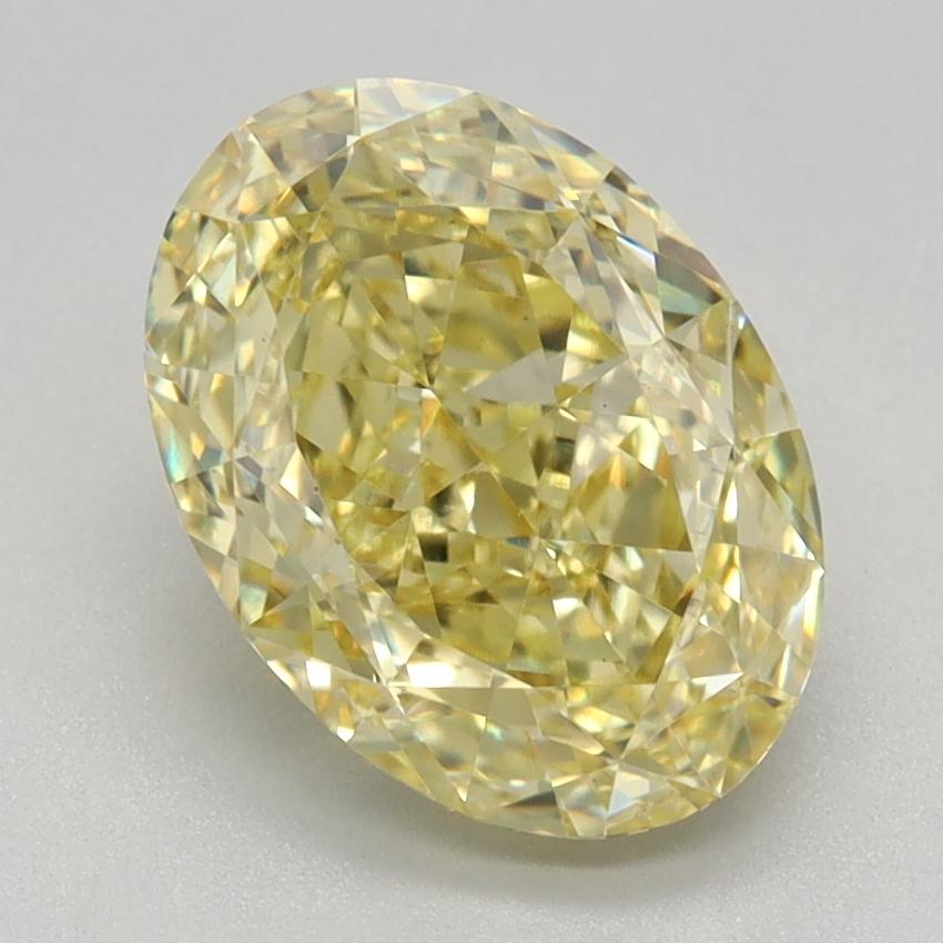 2.10 Ct. Fancy Vivid Yellow Oval Lab Grown Diamond