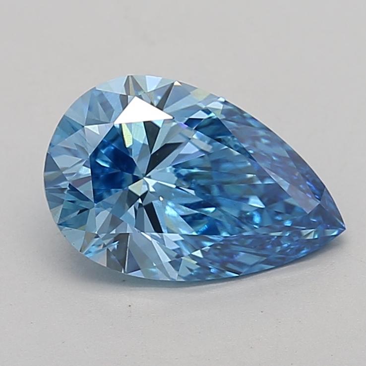 2.38 Ct. Fancy Vivid  Blue Pear Lab Grown Diamond