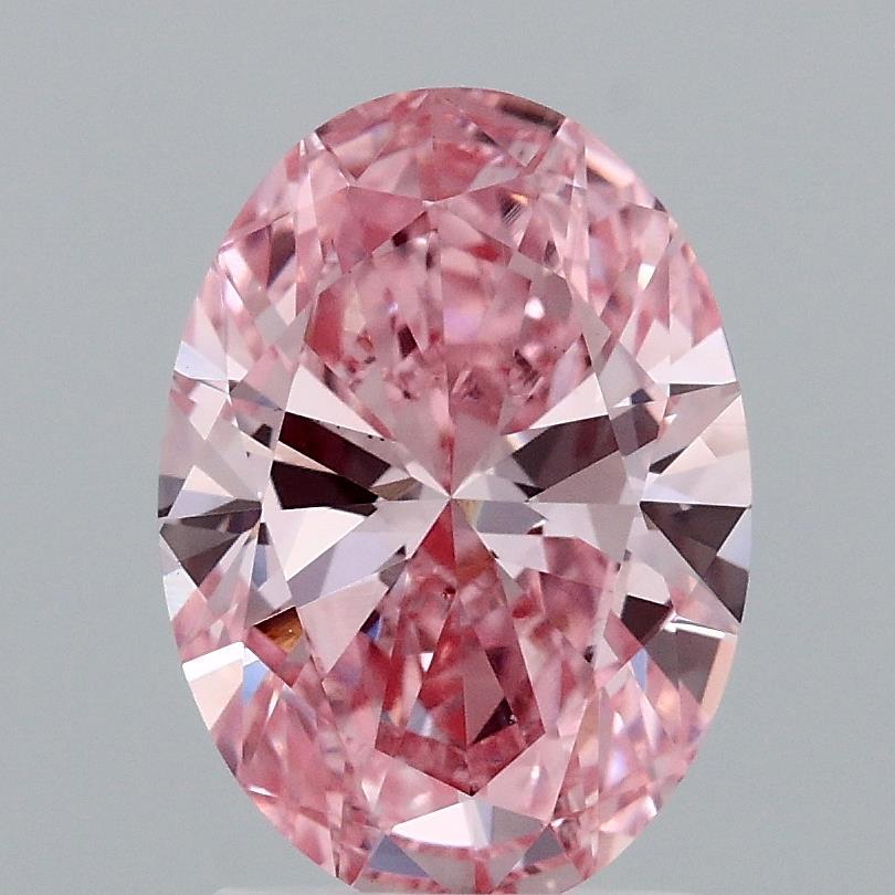 1.82 Ct. Fancy Vivid Pink Oval Lab Grown Diamond