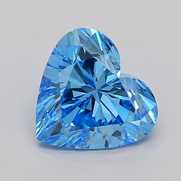 1.14 Ct. Fancy Vivid Blue Heart Lab Grown Diamond