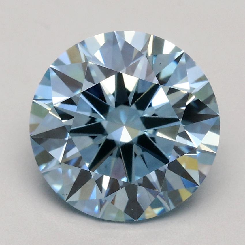2.00 Ct. Fancy Blue Round Lab Grown Diamond