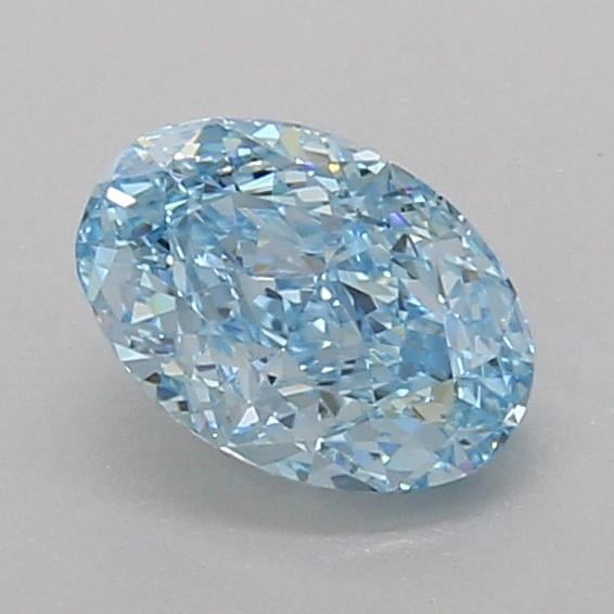 1.10 Ct. Fancy Vivid Blue Oval Lab Grown Diamond