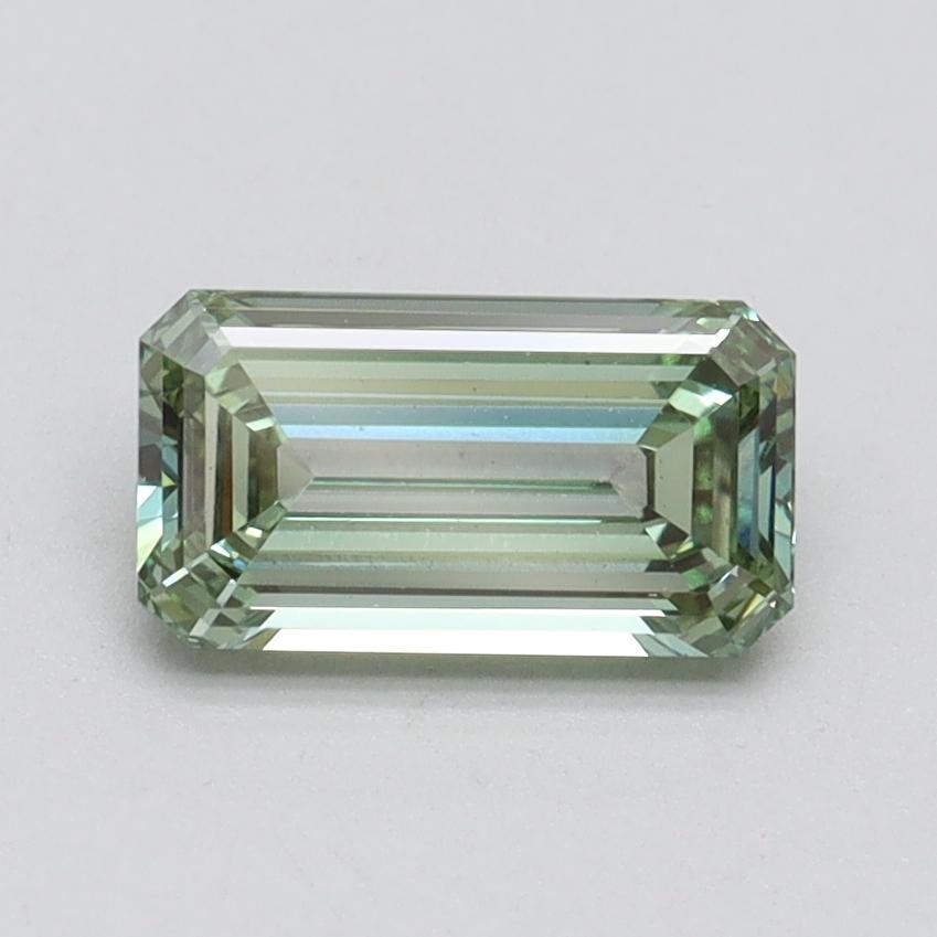 1.01 Ct. Fancy Intense Green Emerald Lab Grown Diamond