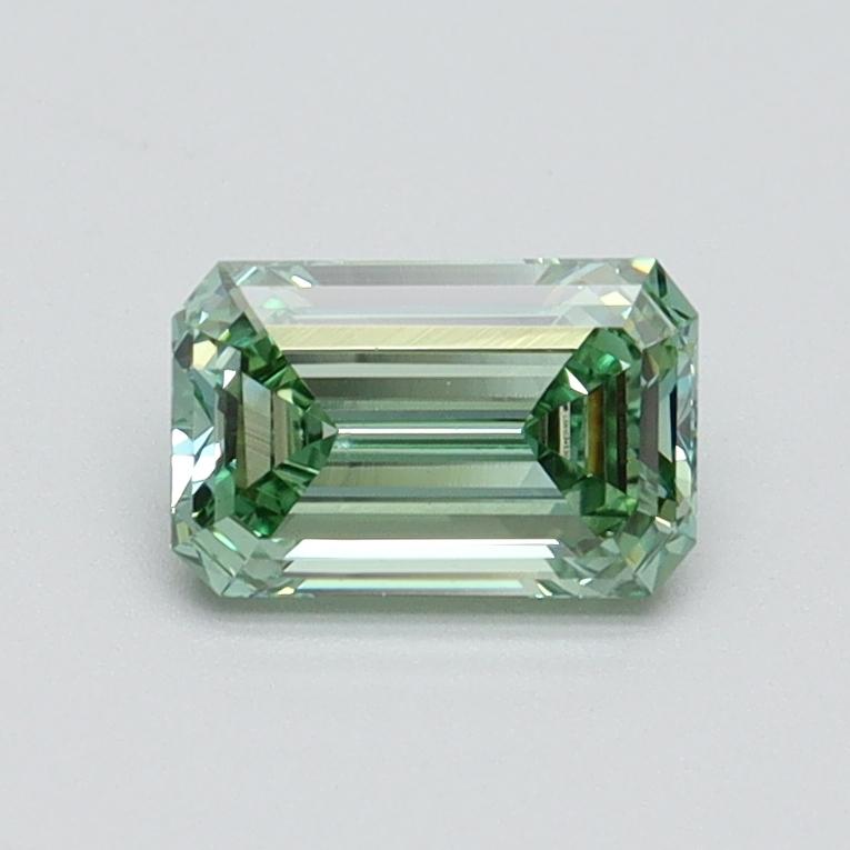 0.70 Ct. Fancy Intense Green Emerald Lab Grown Diamond