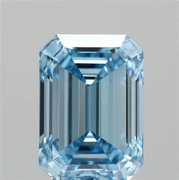 2.05 Ct. Fancy Vivid  Blue Emerald Lab Grown Diamond