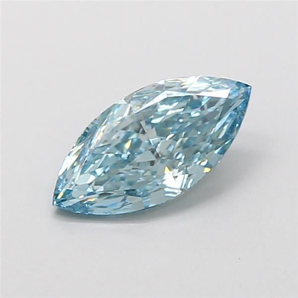 1.00 Ct. Fancy Vivid  Blue Marquise Lab Grown Diamond