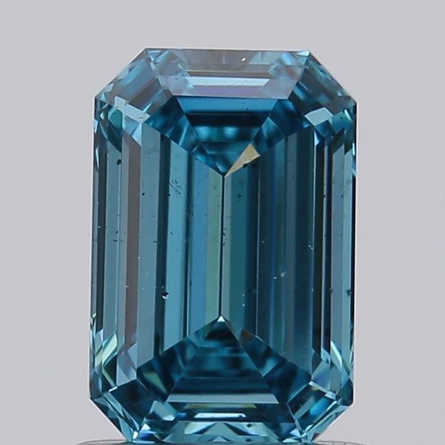 1.02 Ct. Fancy Vivid  Blue Emerald Lab Grown Diamond