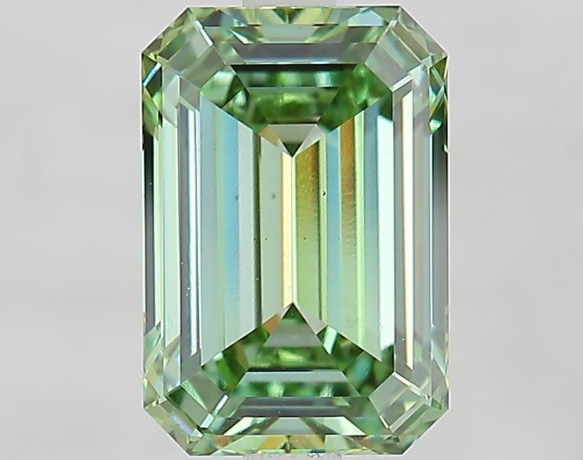 2.90 Ct. Fancy Vivid Green Emerald Lab Grown Diamond