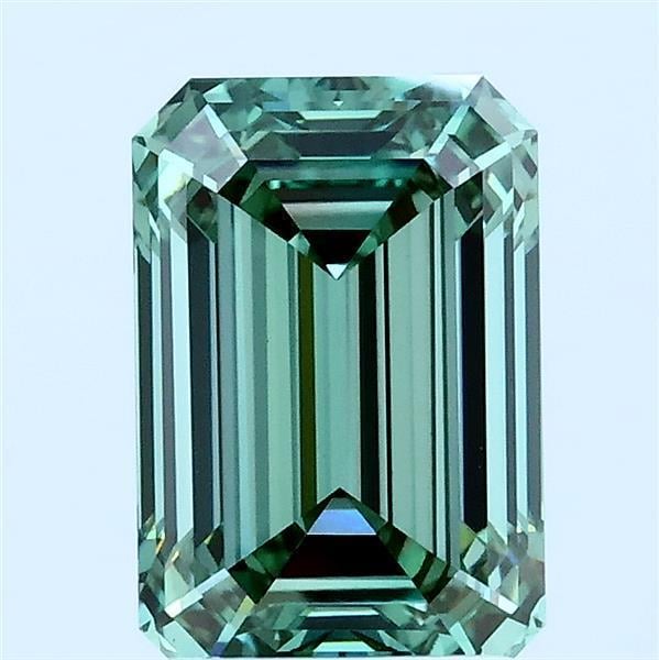 2.01 Ct. Fancy Vivid Green Emerald Lab Grown Diamond