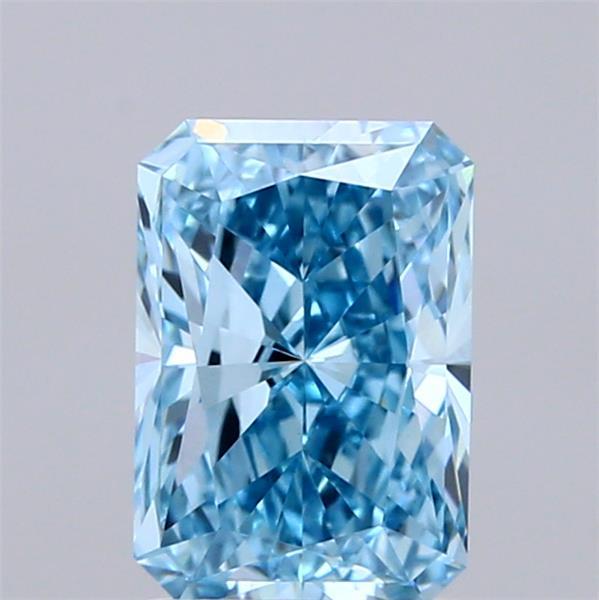 1.50 Ct. Fancy Vivid Blue Radiant Lab Grown Diamond