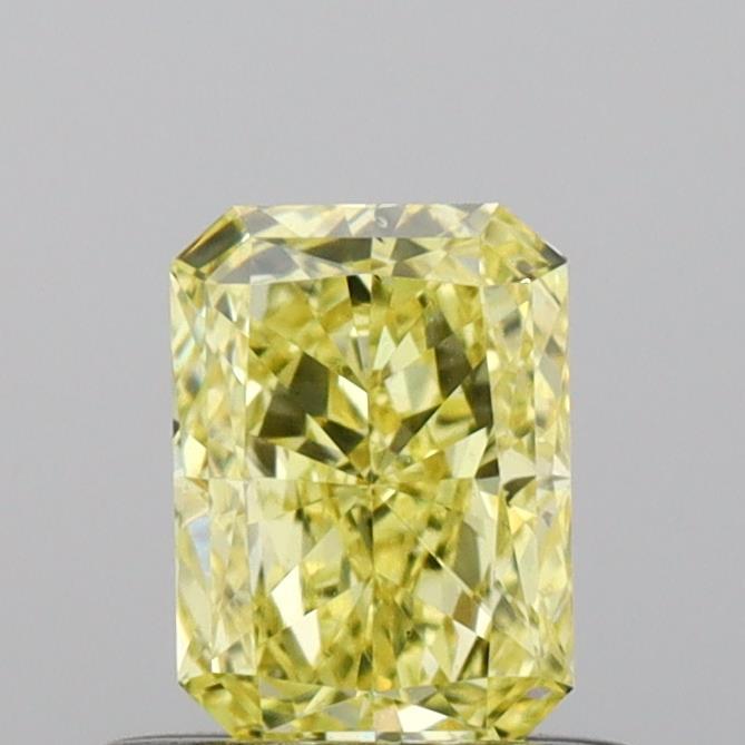 0.47 Ct. Fancy Vivid Yellow Radiant Lab Grown Diamond