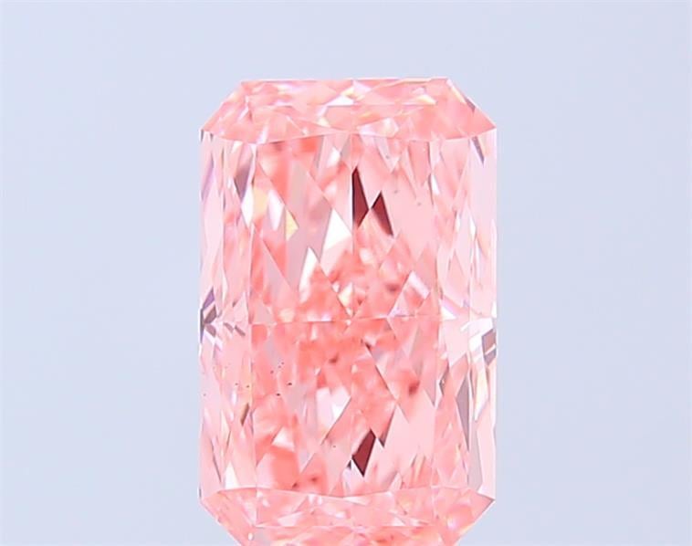 2.39 Ct. Fancy Vivid Pink Radiant Lab Grown Diamond