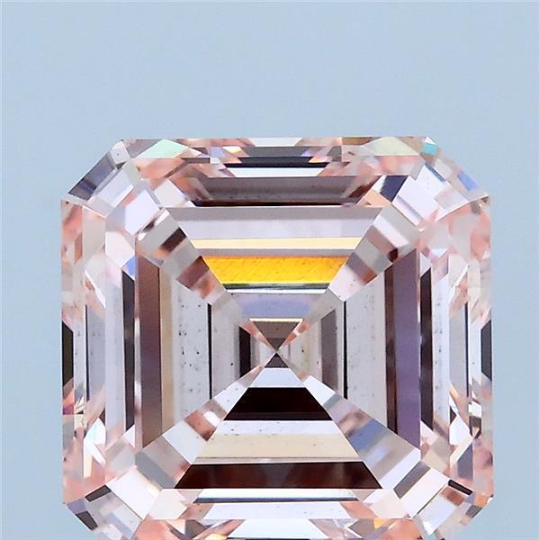 4.01 Ct. Fancy Intense Pink Asscher Lab Grown Diamond
