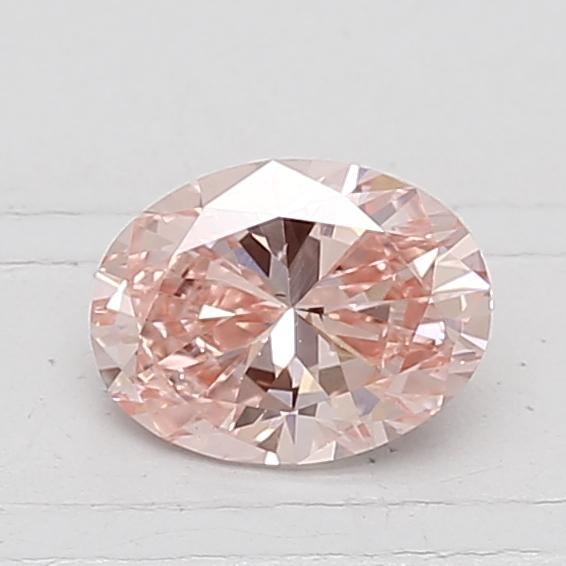 0.7 Ct. Fancy Intense Pink Oval Lab Created Diamond